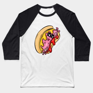 Hotdog Weiner Cartoon Sweet Sally Baseball T-Shirt